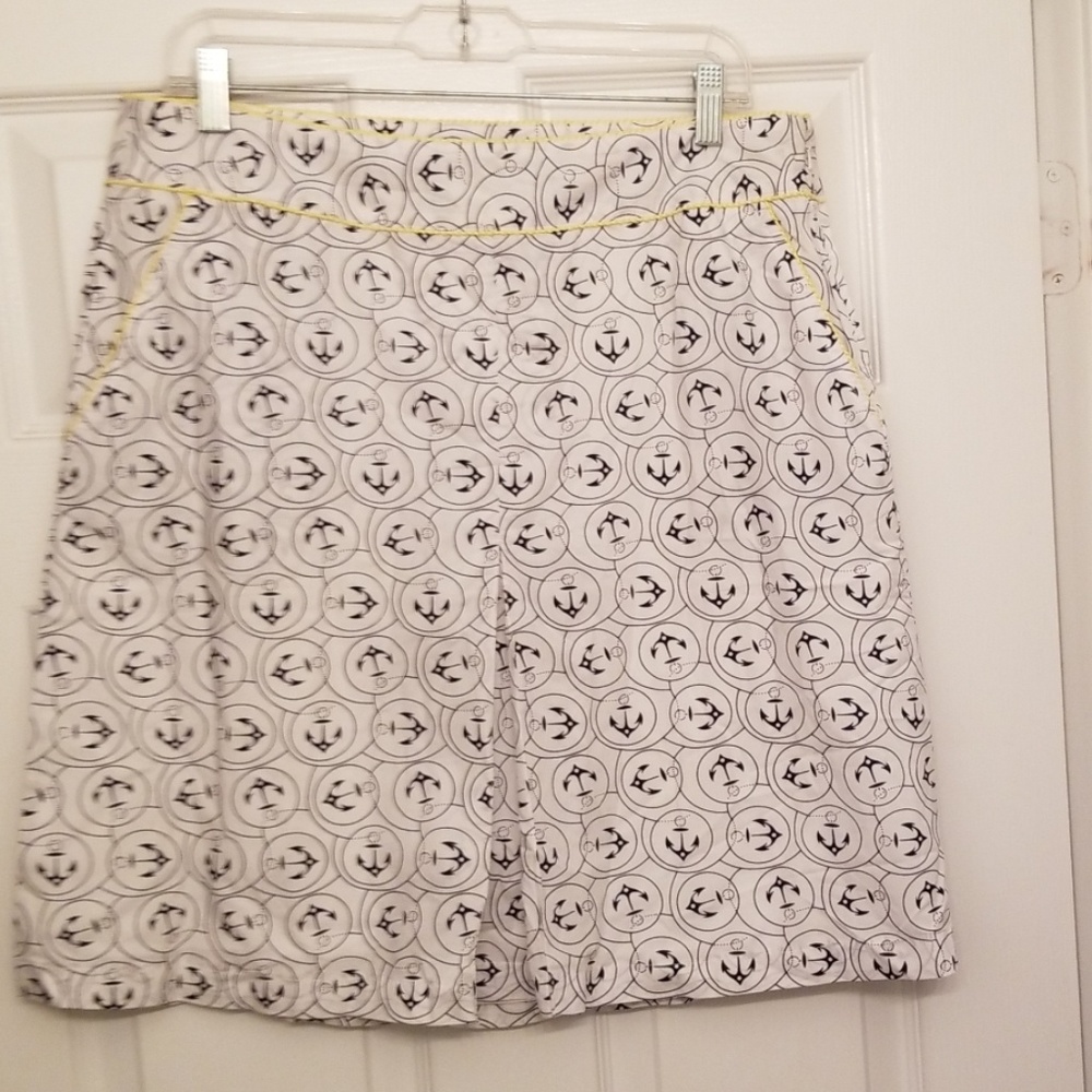 L.L.Bean anchor skirt size 12 - nautical!